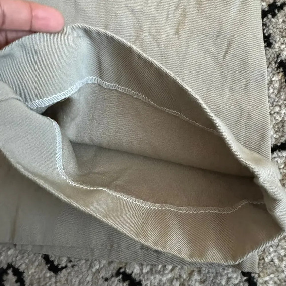 Tod's Womens Wide Legs Pant Size EU 44 Beige Solid Mid Rise Virgin Wool Pockets - Picture 7 of 11